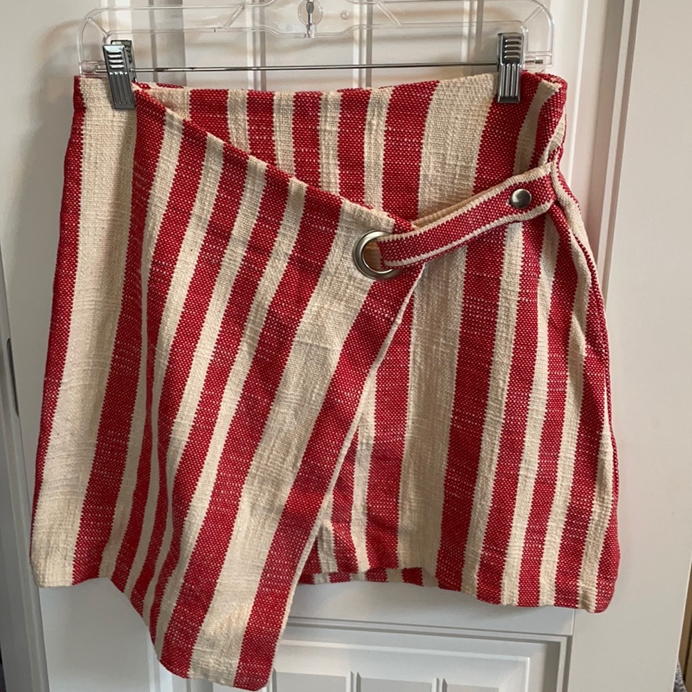 Free People Cotton wrap skirt